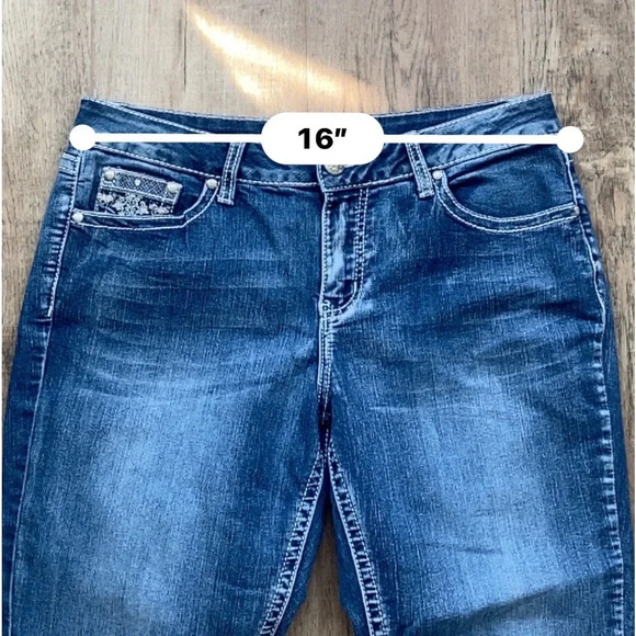 Vintage New Directions Weekend Capris Jeans Size 10 Lightweight - Picture 9 of 13